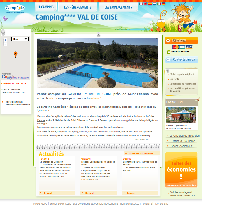 Minisite Camping Campéole